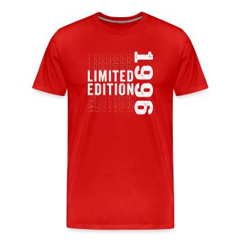 Limited Edition 1996 - Awesome 27th Birthday - Men's Premium Organic T-Shirt - red - Front - Damien (186cm)