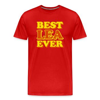 Lea Vorname Lustiges Geschenk - Männer Premium Bio T-Shirt - Rot - Vorne - Damien (186cm)
