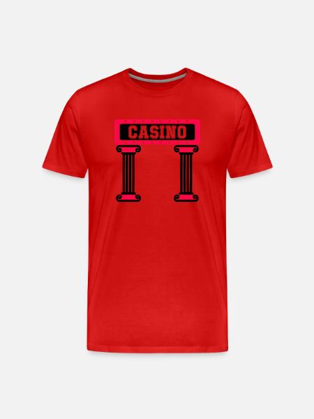 Casino Vegas Pillar - Men's Premium Organic T-Shirt - red