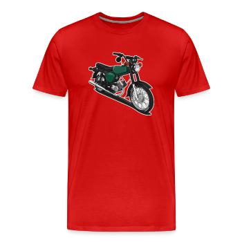 S51 (grün) // Illustration - Männer Premium Bio T-Shirt - Rot - Vorne - Damien (186cm)