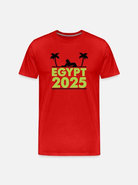 egypt 2025 - Männer Premium Bio T-Shirt - Rot
