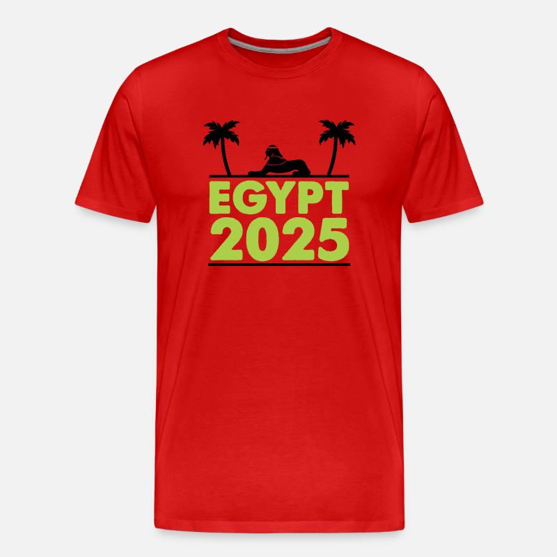 egypt 2025 - Männer Premium Bio T-Shirt - Rot