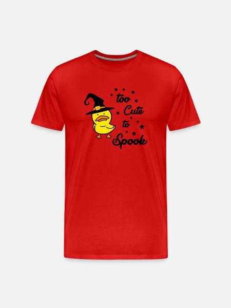 Trop mignon pour effrayer 02 - T-shirt bio Premium Homme - rouge