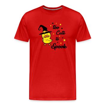 Trop mignon pour effrayer 01 - T-shirt bio Premium Homme - rouge - Devant - Damien (186cm)