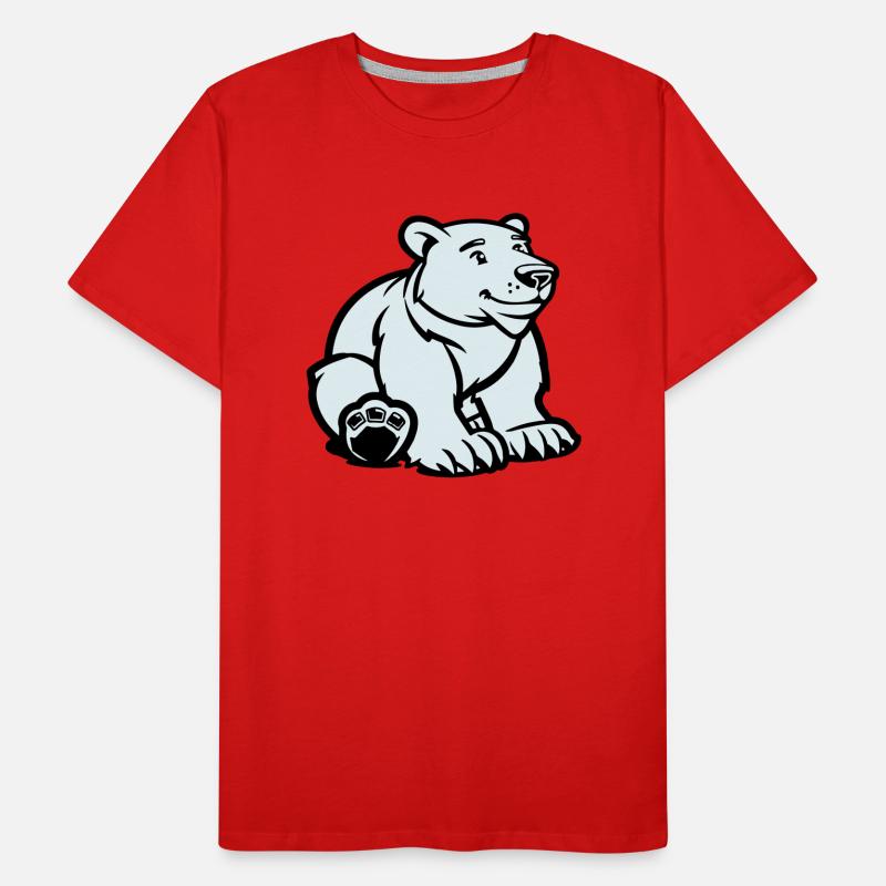 Ours polaire T-shirt bio Premium Homme