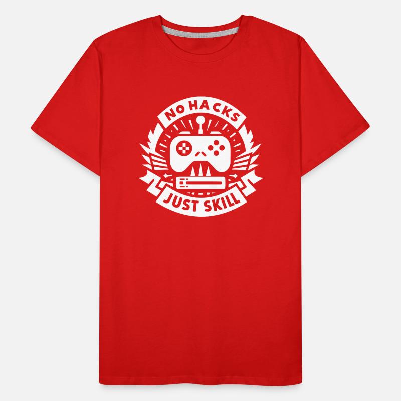 No Hacks Just Skill Men's Premium Organic T-Shirt