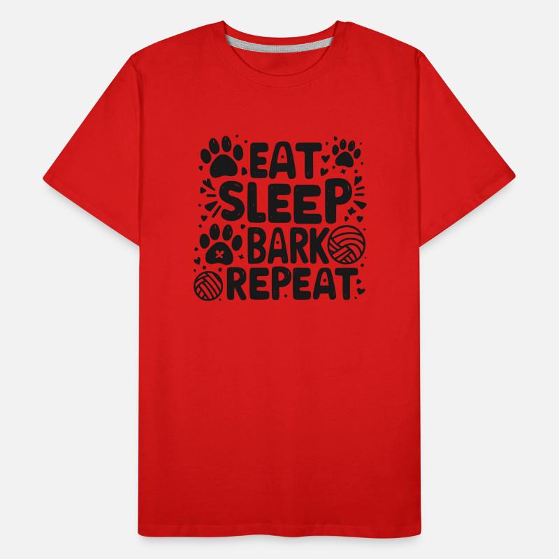 Manger Dormir Écorce Répéter T-shirt bio Premium Homme