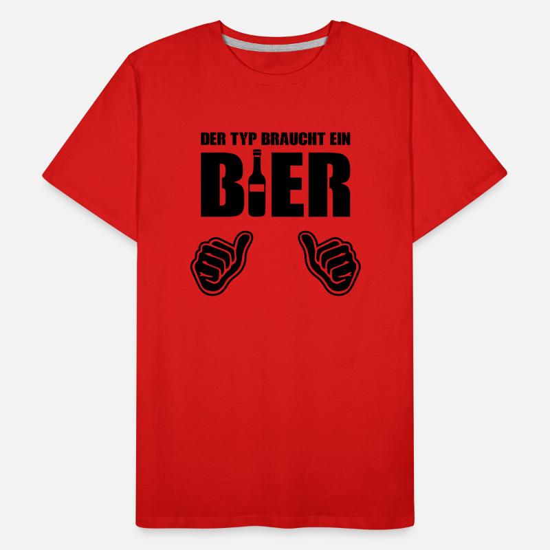 The guy needs a beer Men's Premium Organic T-Shirt