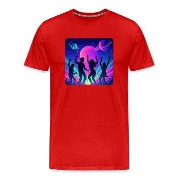 Rave-tastic - Männer Premium Bio T-Shirt - Rot - Vorne - Damien (186cm)