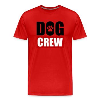 Équipage canin - T-shirt bio Premium Homme - rouge - Devant - Damien (186cm)