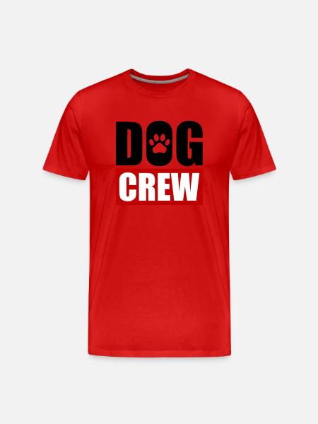 Dog Crew - Men's Premium Organic T-Shirt - red