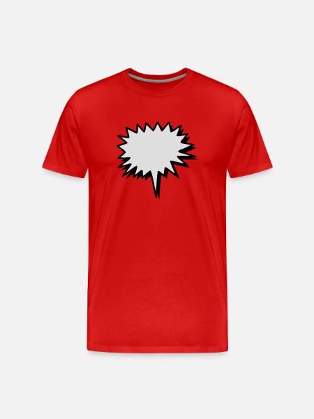 Schild - Männer Premium Bio T-Shirt - Rot