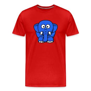 Elephant Elephant Circus - Men's Premium Organic T-Shirt - red - Front - Damien (186cm)