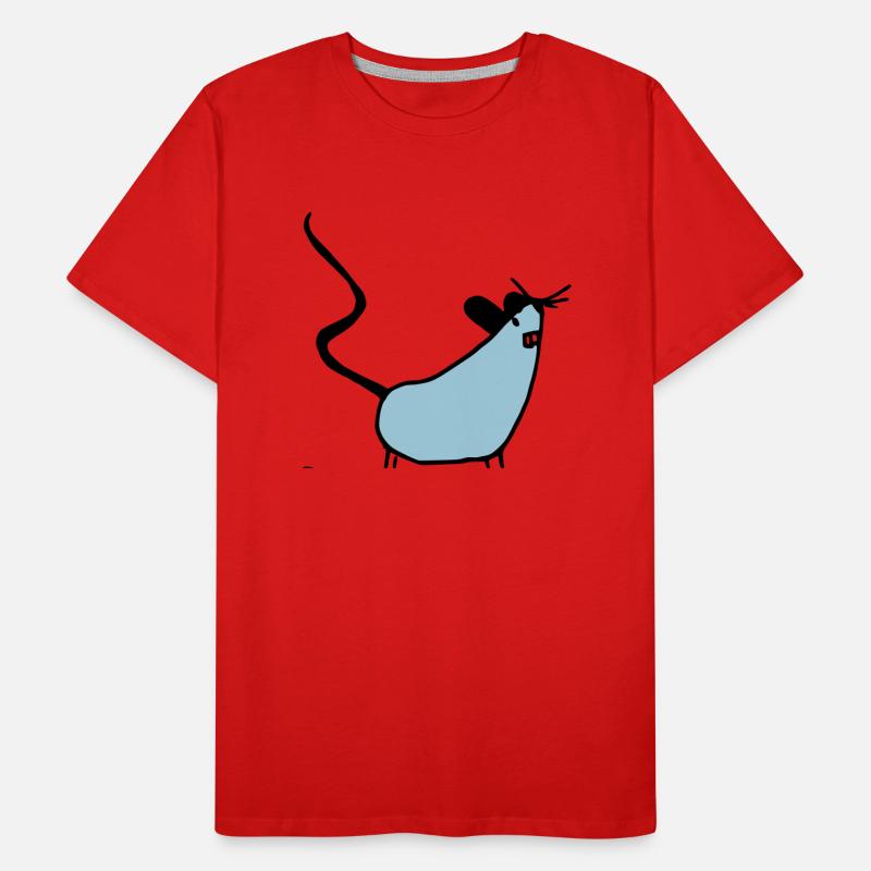 maus Männer Premium Bio T-Shirt