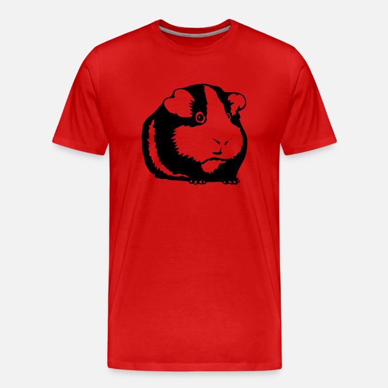 Hamster - Männer Premium Bio T-Shirt - Rot