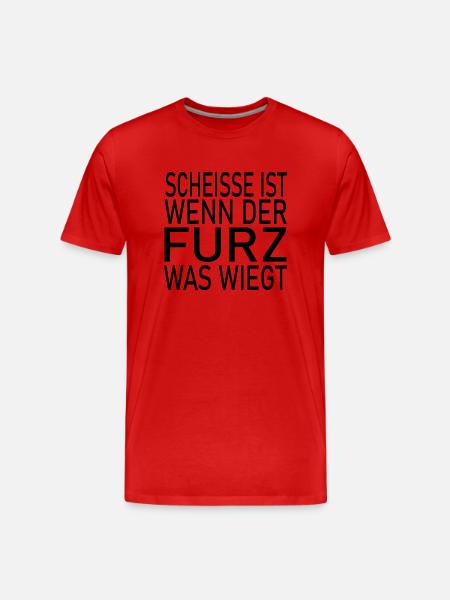 Fun Spaß Lustige - Männer Premium Bio T-Shirt - Rot