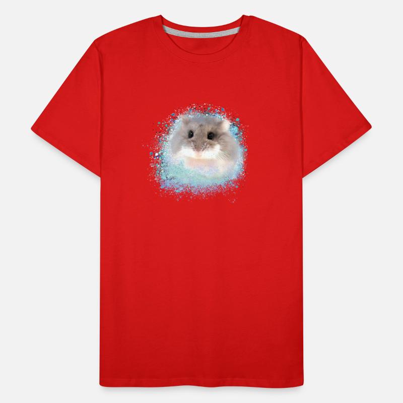 dwarf hamster,hamster,brown,graffiti,painting Men's Premium Organic T-Shirt