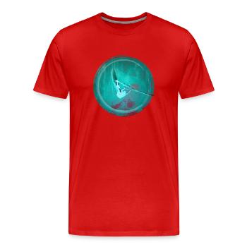 Planche à voile - T-shirt bio Premium Homme - rouge - Devant - Damien (186cm)