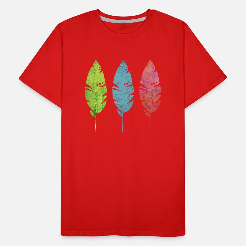 Three tender feathers Men's Premium Organic T-Shirt