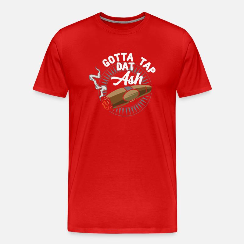 Gotta Tap Dat Ash - Passionszigarre - Männer Premium Bio T-Shirt - Rot