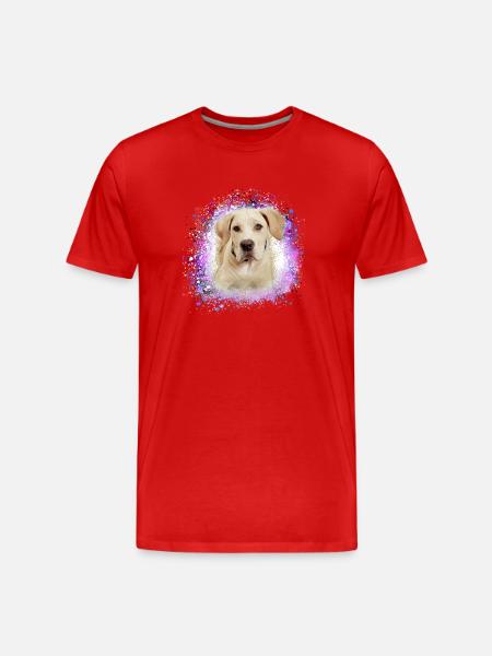 Cane Corso,Dog,Painting,Graffiti,Bulldog - Men's Premium Organic T-Shirt - red