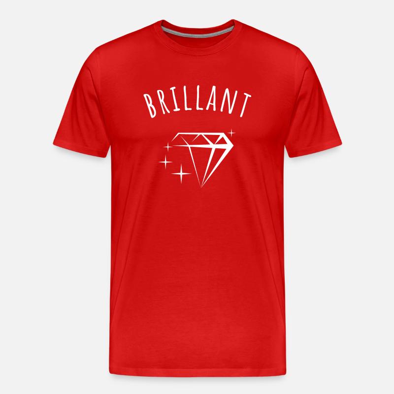 Geniale Geschenkidee - Männer Premium Bio T-Shirt - Rot