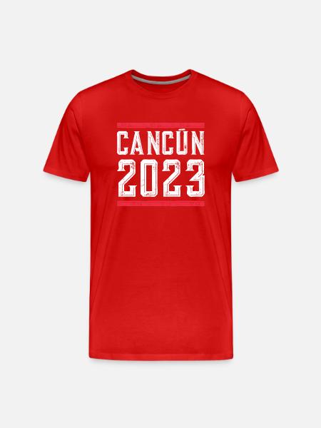 Cancun 2023 - Men's Premium Organic T-Shirt - red