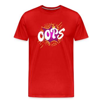 Forgiveness - Men's Premium Organic T-Shirt - red - Front - Damien (186cm)