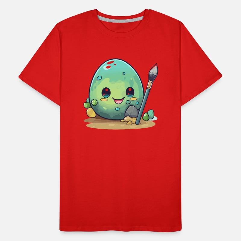 Egg with brush Men's Premium Organic T-Shirt