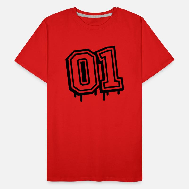 01 eins nummer Männer Premium Bio T-Shirt