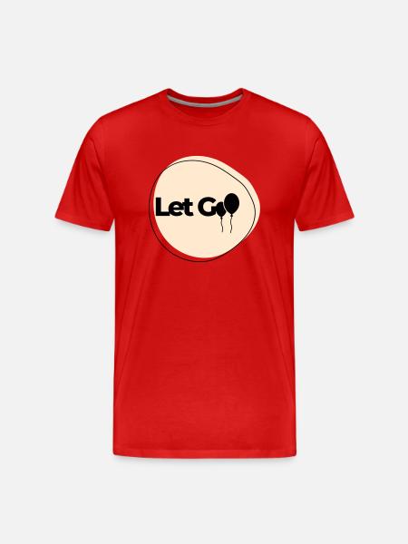 Let Go - Men's Premium Organic T-Shirt - red