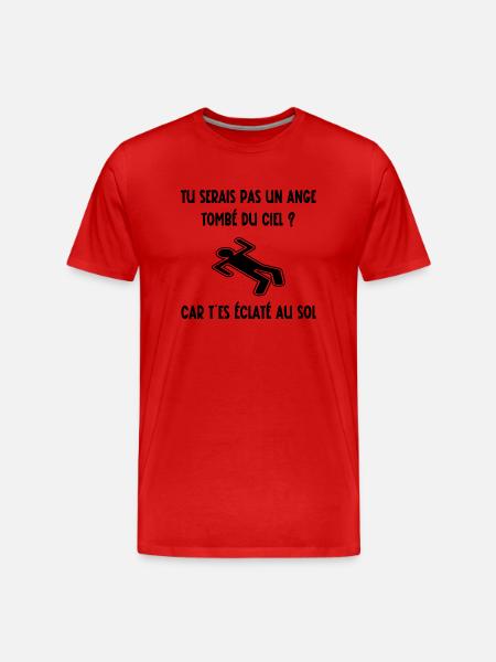 éclaté au sol - T-shirt bio Premium Homme - rouge