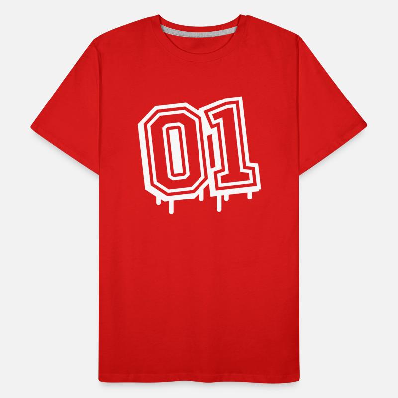 01 eins nummer Männer Premium Bio T-Shirt