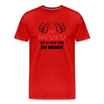 BEST NEPHEW - Men's Premium Organic T-Shirt - red - Front - Damien (186cm)