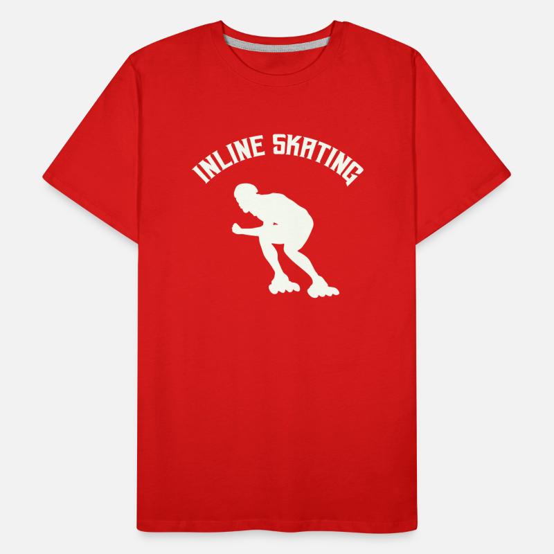 Inline Skating Men's Premium Organic T-Shirt