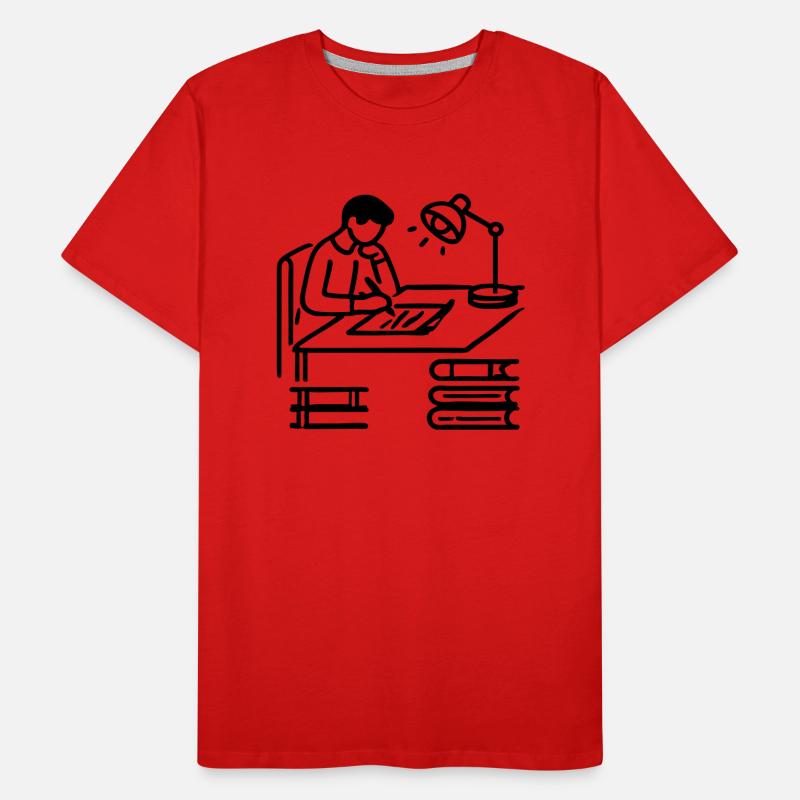 Author Learning Student Student Men's Premium Organic T-Shirt
