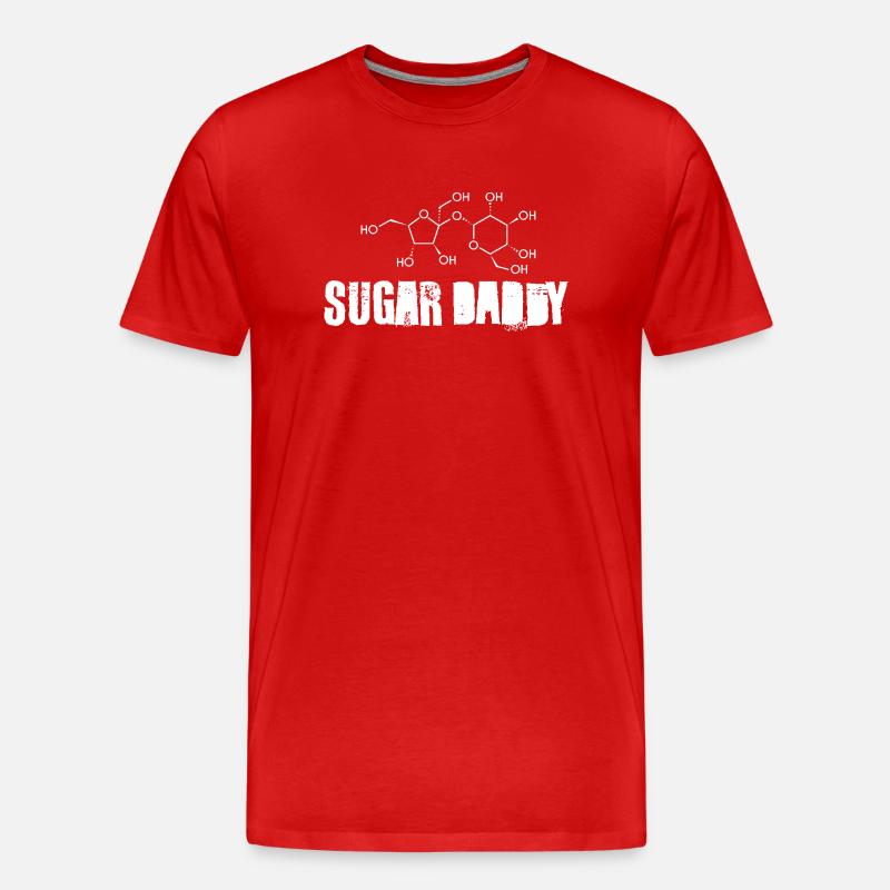 Sugar Daddy - Männer Premium Bio T-Shirt - Rot