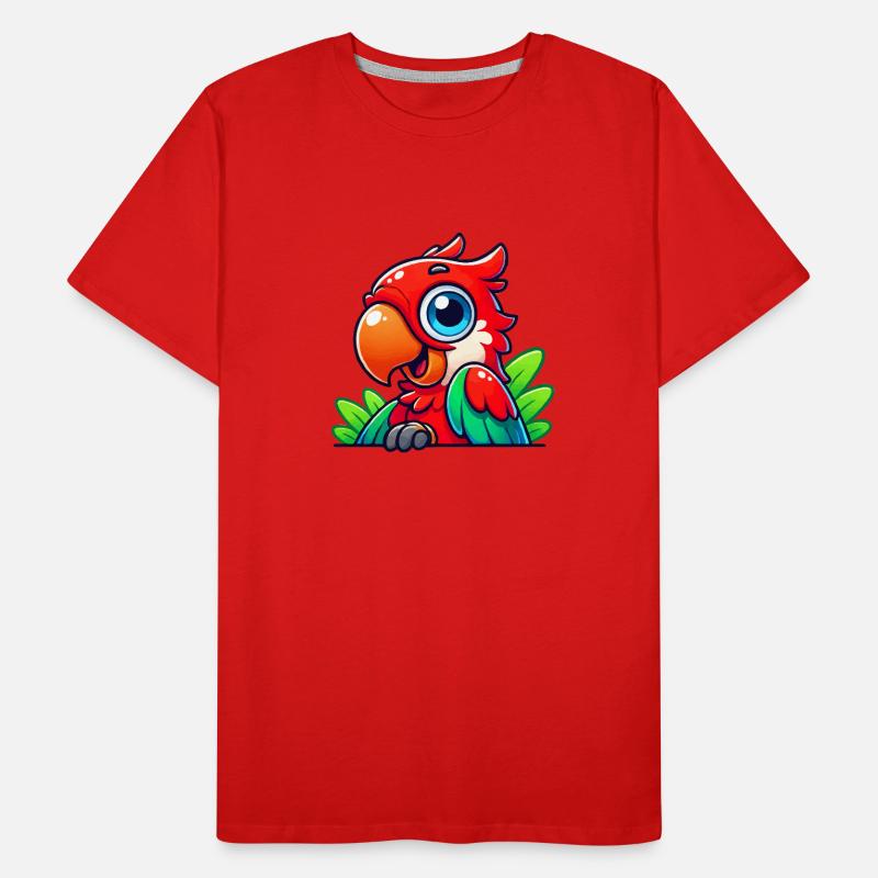 Bande dessinée Perroquet T-shirt bio Premium Homme
