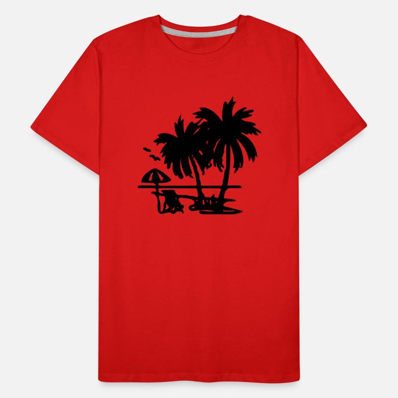 Palm tree Men's Premium Organic T-Shirt