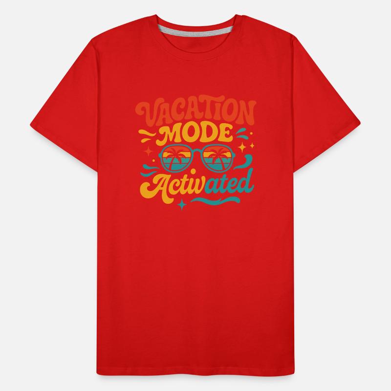 Plage Summer Vibes activée par le mode vacances T-shirt bio Premium Homme