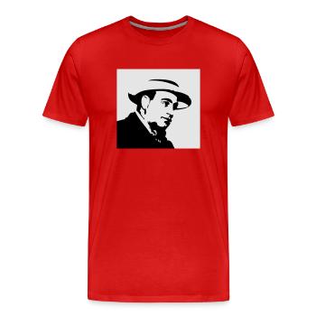 Al Capone - T-shirt bio Premium Homme - rouge - Devant - Damien (186cm)