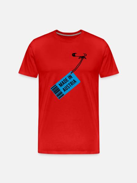 Made in Austria T-Shirt - Men's Premium Organic T-Shirt - red