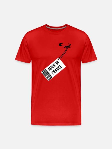 Made in France - Men's Premium Organic T-Shirt - red