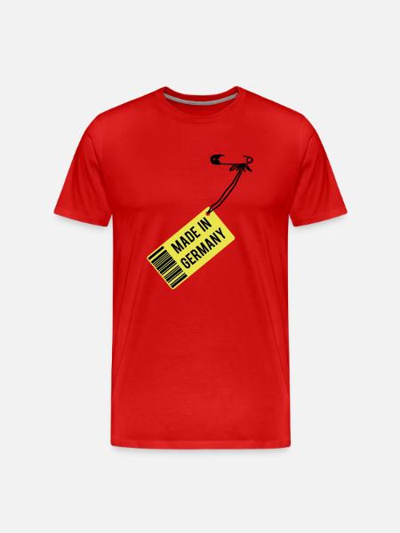 Made in Germany - Men's Premium Organic T-Shirt - red