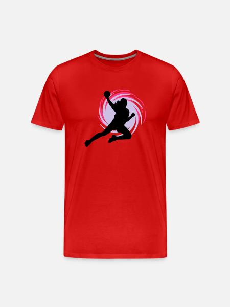 Eddy handball - T-shirt bio Premium Homme - rouge