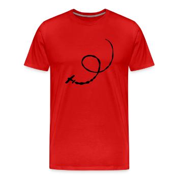 Stunt Flugzeug - Männer Premium Bio T-Shirt - Rot - Vorne - Damien (186cm)