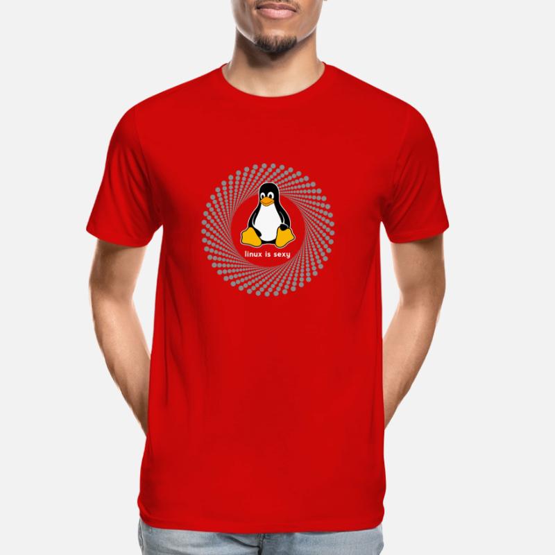 Penguin pc Computer Nerd sysadmin program geek Men's Premium Organic T-Shirt