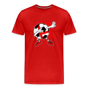 ENGLAND Fußball Nationalmannschaft WM - Männer Premium Bio T-Shirt - Rot - Vorne - Damien (186cm)