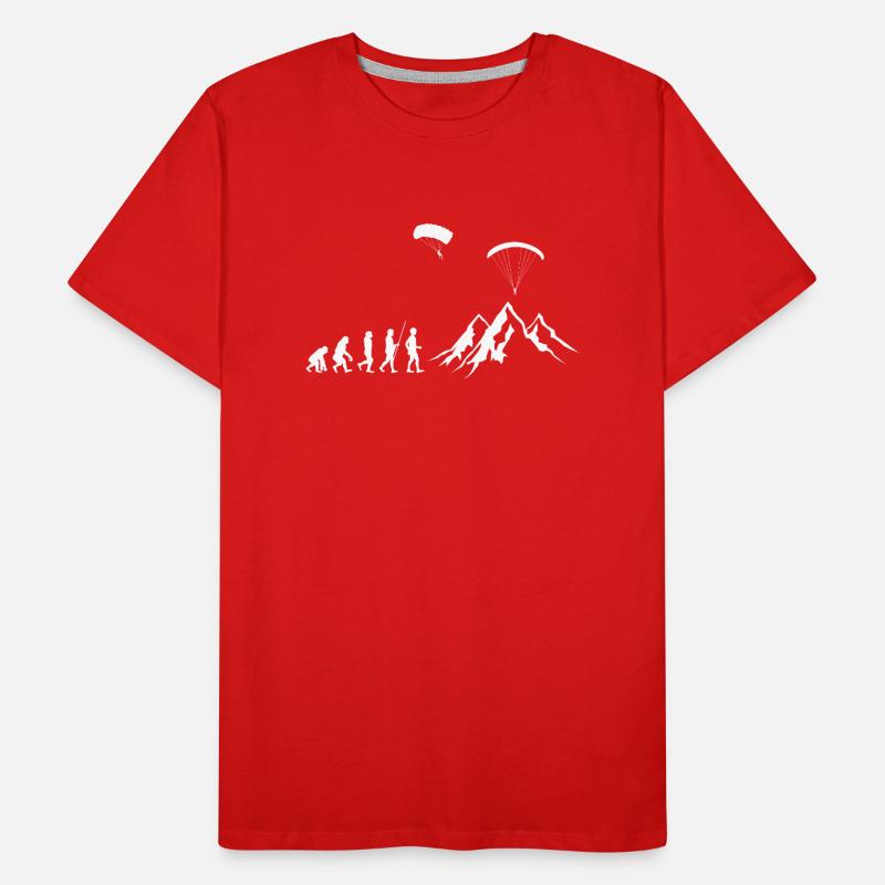 Paragliding - Gleitschirmfliegen - Evolution Männer Premium Bio T-Shirt