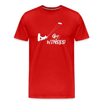 Kitesurf - Kitesurf - Kitesurf - Kitesurf - T-shirt bio Premium Homme - rouge - Devant - Damien (186cm)